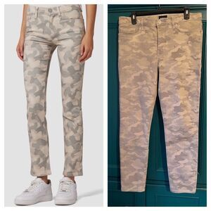 Hudson Nico Mid-Rise Straight Jeans in Camo sz 32